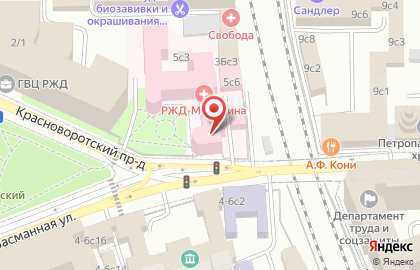# 1 г. Москвы осп Московское Филиала ОАО ржд на карте