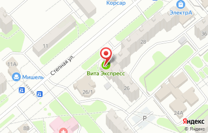 Магазин разливного пива Таверна на Степной улице на карте