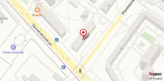 Сервисный центр по ремонту стиральных машин PROСЕРВИС на Технической улице на карте