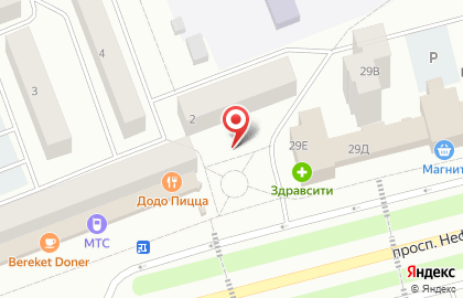 Театральная касса в Ханты-Мансийске на карте
