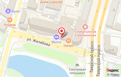 Гостиница Волга в Твери на карте