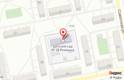 Детский сад Ромашка №28 на улице Ленинградской на карте