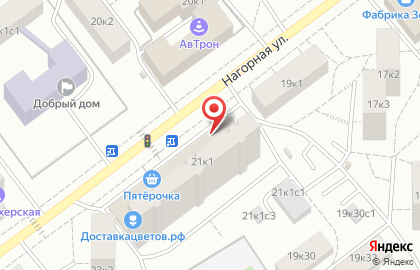Магазин по продаже печатной продукции на Нагорной, 21 к1 на карте