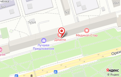 Блеск на Домодедовской на карте