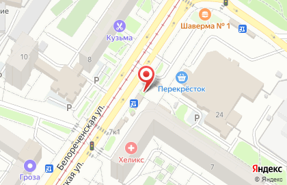 Магазин Дубки на Белореченской улице на карте