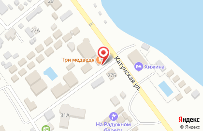 Ресторан Три медведя на Катунской улице на карте