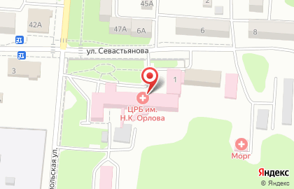 Станция скорой медицинской помощи на улице Севастьянова на карте