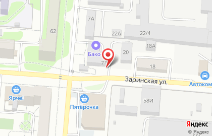 Шиномонтажная мастерская в Индустриальном районе на карте
