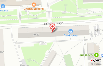 Ригла на Щёлковской (ул Байкальская) на карте