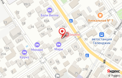 Банкомат Крайинвестбанк на Садовой улице в Геленджике на карте