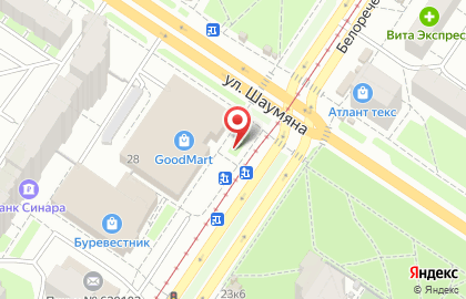Салон связи Связной на Белореченской улице на карте
