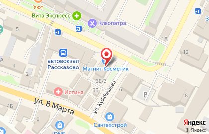 Гипермаркет Магнит в Тамбове на карте