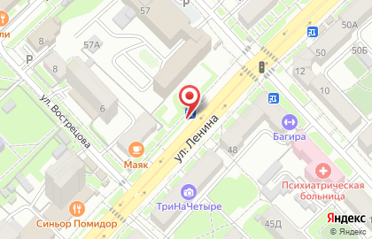 Киоск по продаже печатной продукции Союзпечать на улице Ленина, 57/1 киоск на карте