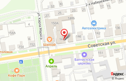 Гипермаркет Гроздь на Советской улице на карте