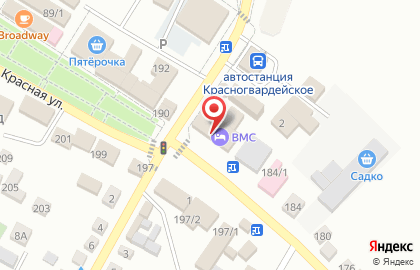 Магазин косметики и бытовой химии Магнит Косметик на Красной улице на карте