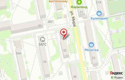 Детская школа искусств Чебаркульского городского округа на улице Мира на карте