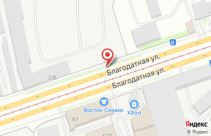 Благодатный, Складской Центр на карте
