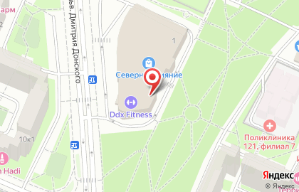 Зоомаркет Сами с усами в ТЦ Северное Сияние на бульваре Дмитрия Донского на карте