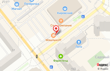 Киоск по продаже фастфудной продукции Шашлык off на улице Орджоникидзе на карте