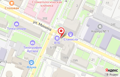 Банк ВТБ в Нижнем Новгороде на карте