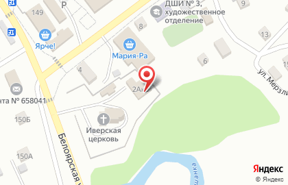 Божий мир, Храм в честь Иверской иконы Божьей Матери с нижним пределом в честь святых апостолов Петра и Павла на карте