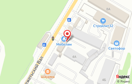 Магазин строительных материалов в Фокинском районе на карте