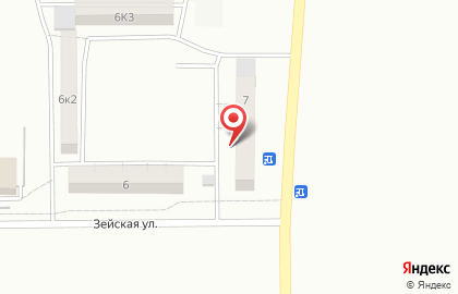 Почтовое отделение №6 в Комсомольске-на-Амуре на карте