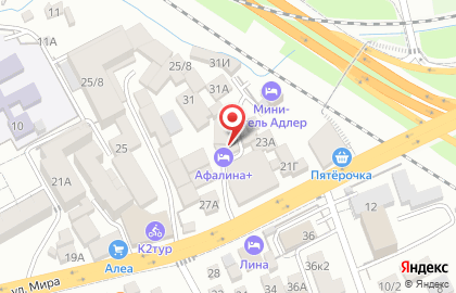 Гостевой дом Афалина на карте