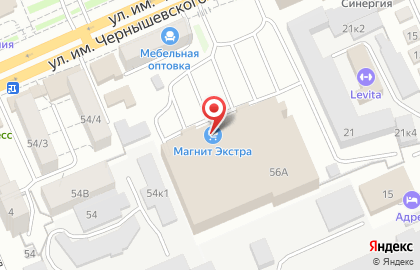 Гипермаркет Магнит Семейный в Октябрьском районе на карте