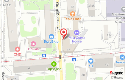 Стоматологическая клиника New Smile на Октябрьской улице на карте