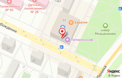 Аптека Лекрус в Петроградском районе на карте