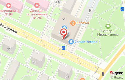 Аптека Лекрус в Петроградском районе на карте