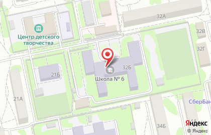 Средняя общеобразовательная школа №6 на Электростальской улице на карте