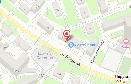 Агентство праздничного оформления Хрустальный шар на улице Болдина на карте