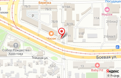 Салон цветов Крона в Октябрьском районе на карте