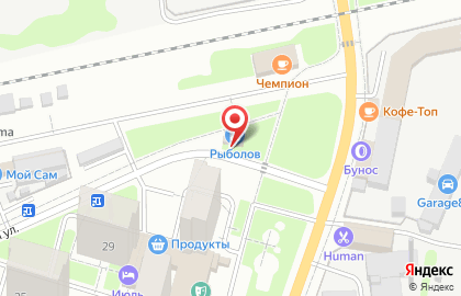 Рыболов, г. Лобня на карте