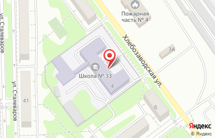 Средняя общеобразовательная школа №33 г. Челябинска в Металлургическом районе на карте