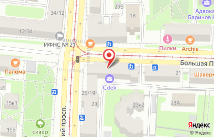 ООО Агентство пассажирских перевозок на Среднеохтинском проспекте на карте