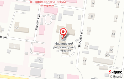 Ипатовский детский дом-интернат для умственно отсталых детей на карте