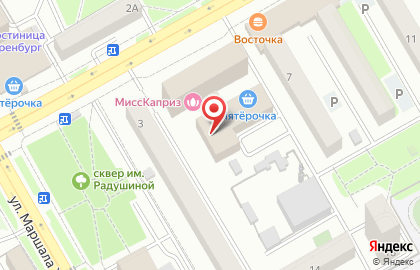 Сеть супермаркетов Пятерочка на Туркестанской улице на карте