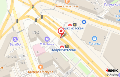 Кофейный автомат Paulig на Марксистской улице на карте