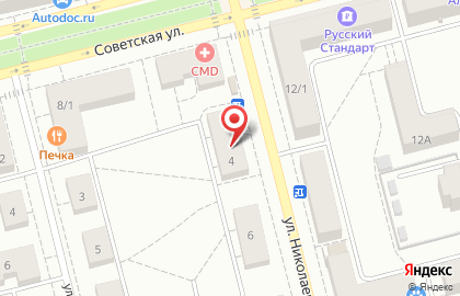 Аптека Планета здоровья на улице Николаева в Электростали на карте