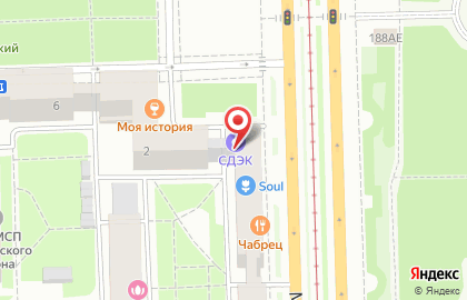 Служба экспресс-доставки Сдэк на Московском проспекте на карте