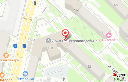 Банк Открытие в Архангельске на карте