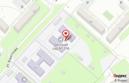 Детский сад №216 в Ижевске на карте