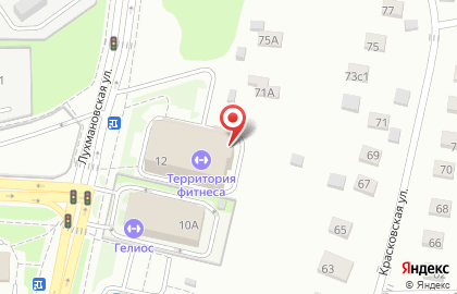 Фитнес-клуб ТЕРРИТОРИЯ ФИТНЕСА на Лухмановской улице на карте