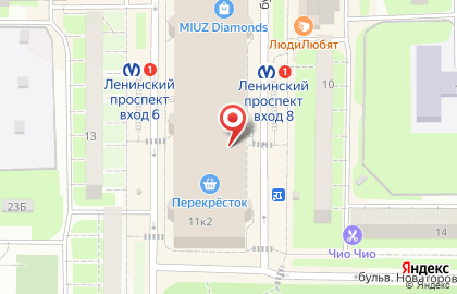 Банкомат СберБанк на бульваре Новаторов, 11 к 2 на карте