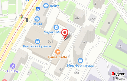 Магазин колбасных изделий Рублёвский на улице Рогожский Вал, 5 стр 7 на карте