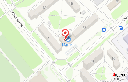 Супермаркет Магнит на Зелёной улице в Заречном на карте