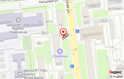 Банкомат СберБанк на Башиловской улице на карте